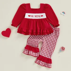 Toddler Girls Valentine’s Day Pant Set