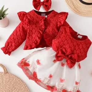 Baby Girl Floral Print Dress Set