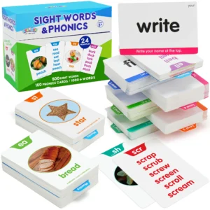 650 Sight Words & Phonics Flash Cards