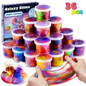 36 Pcs Galaxy Slime Cup Party Favors